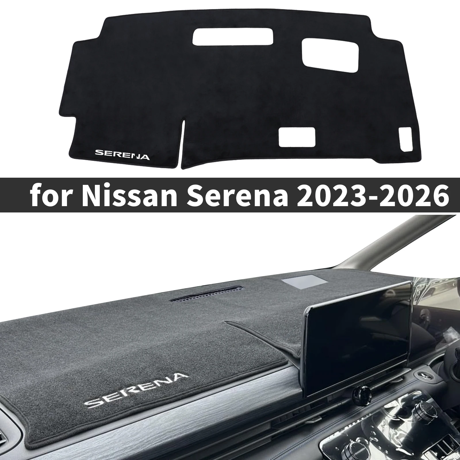 

fit for C28 2023 2024 2025 2026 Nissan Serena RHD Car Accessories Dashmat Dashboard Cover Pad DashMat Sunshade Protective Carpet