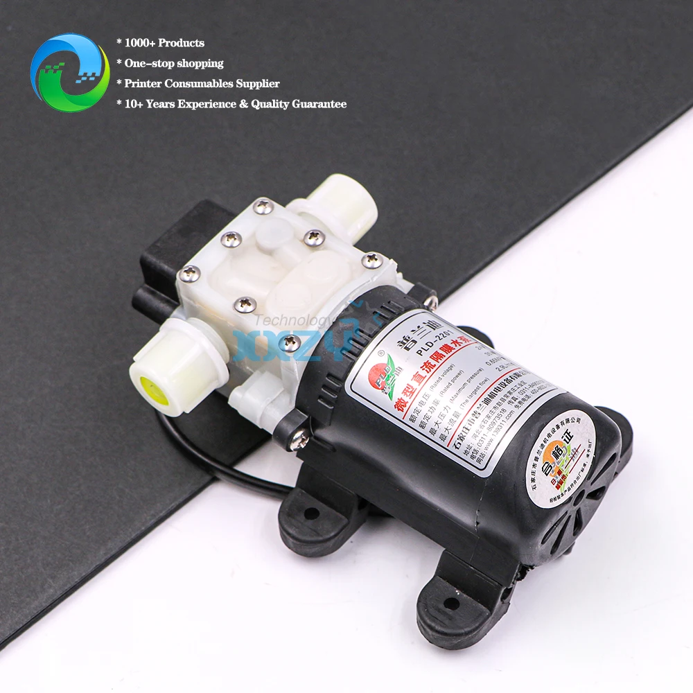 Originele Uv Flatbed Machine Membraanpomp 35W Pld Miniatuur Dc Booster Inkt Pomp PLD-2201 Voor Inkjet Printer