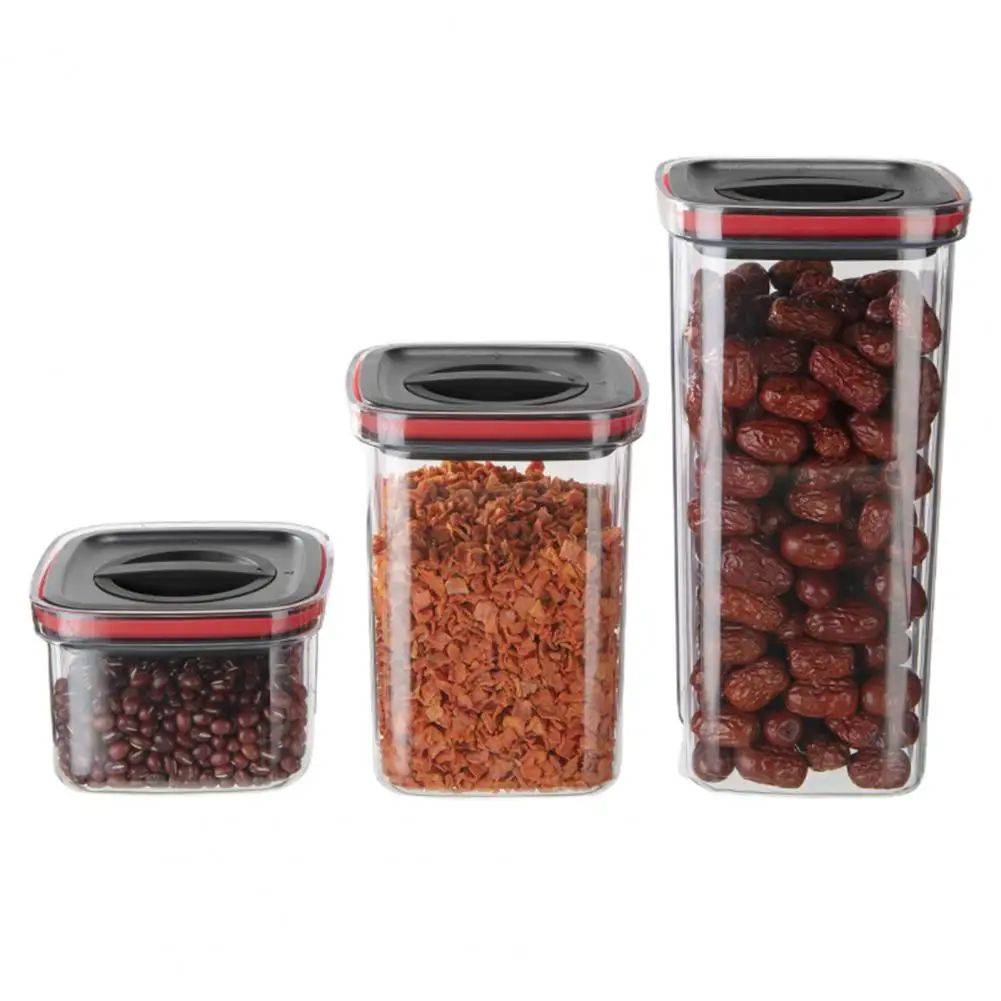 Sealed Food Container Kitchen Storage Box Capacity Transparent Airtight Cereal Storage Box Organize Kitchen with This Sealed
