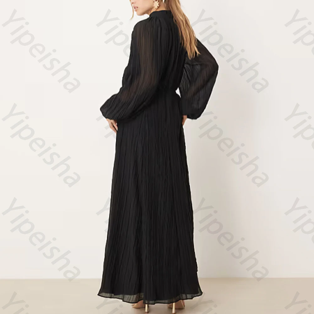 Elegante Oansatz Falten Abendkleider Sexy Lange Ärmel Promi Kleid Exquisite Hohe Qualität Prom Party Kleider Frauen Angepasst