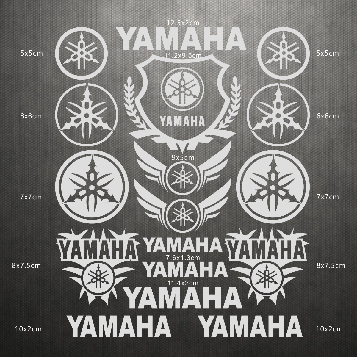 مجموعة ملصقات شعار الدراجة النارية من ياماها
