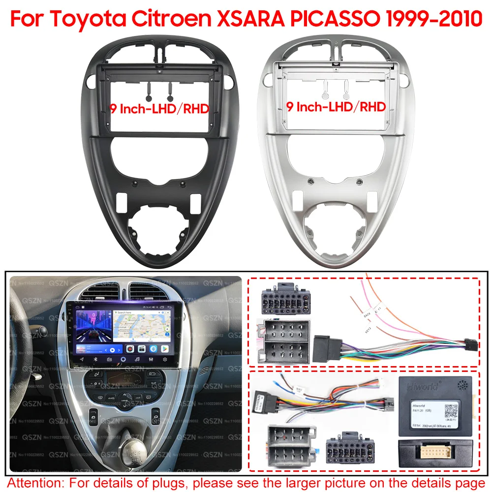 

For Toyota Citroen XSARA PICASSO 1999-2010 LHD/RHD Car radio Dashboard Refitting Installation Frame Stereo Panel Dash Mount Kit