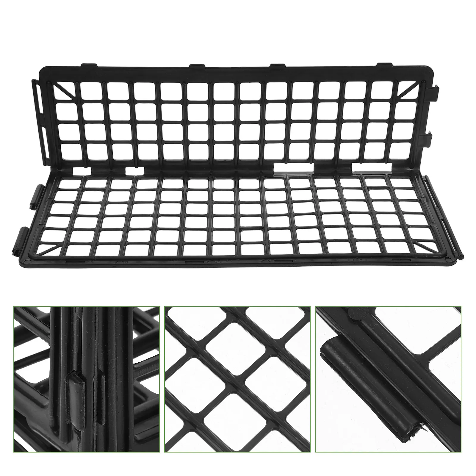 4Pcs Supermarket Fresh Food Shelf Rack Black Fruit and Vegetable Display Guardrail Protective Barrier Produce Section Divider