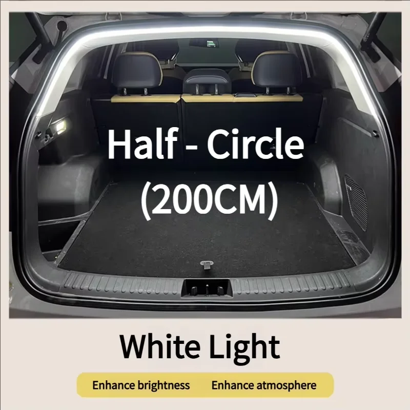 2m/4m Kofferraum Lichtleiste Flexible PVC Weiche Led-Lichtleiste Versteckte Kofferraum Automatische Induktionslampe Universal für SUV/Mpv