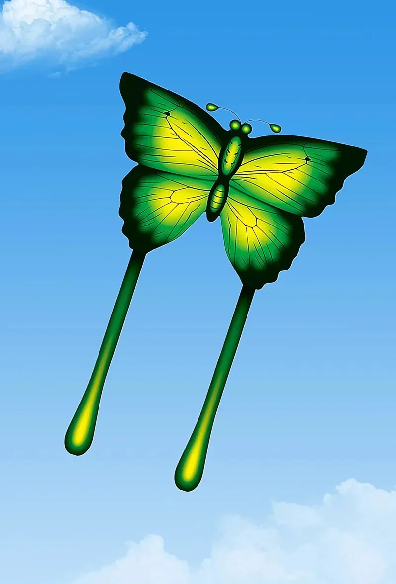 Nouveau cerf-volant papillon, jouet volant, tissu en nylon ripstop, jeux de plein air pour enfants, gell blaster, domination des dragons, cerf-volant pour adultes, cerf-volant de poisson amusant