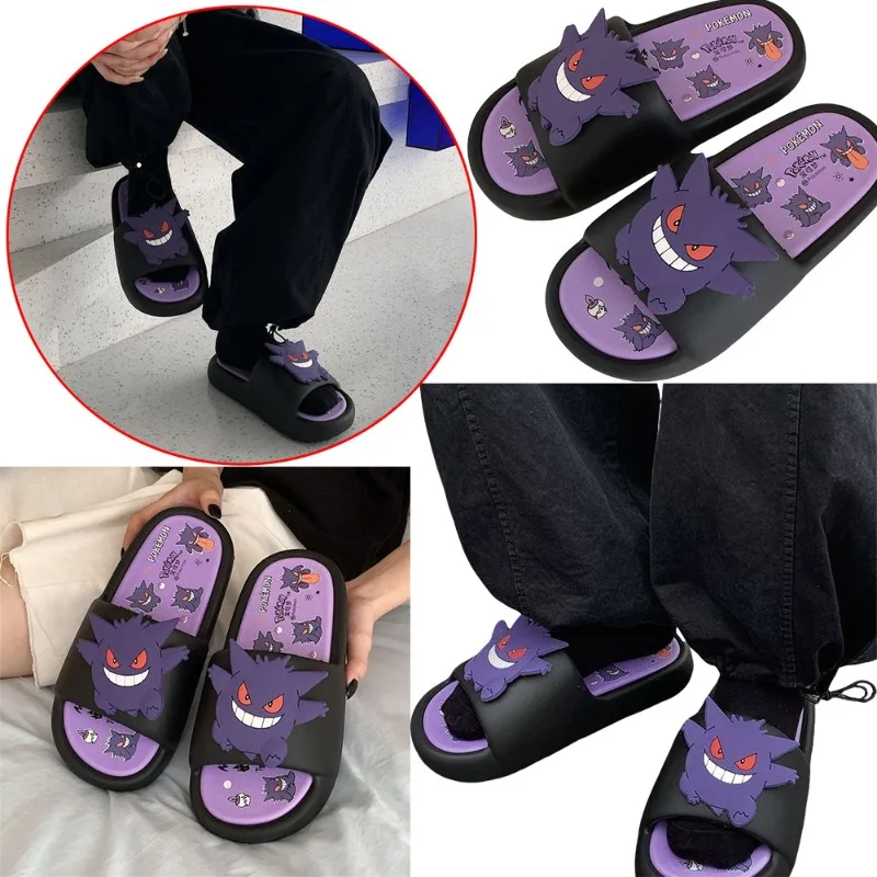 

Gengar Couple Home Versatile Slippers Anime Characters Men Women Comfortable Soft Outerwear Running Beach Sandals Birthday Gift
