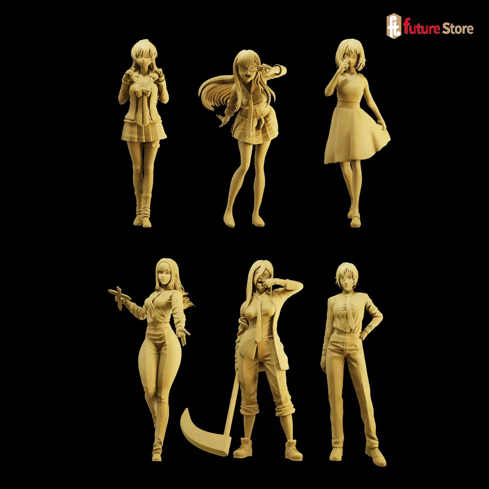 

Miniatures 1/64 1/43 1/35 Beauty Anime Girls Female Figure Diorama Creative Mini Figurine Doll Scene Props Model Crafts Decor