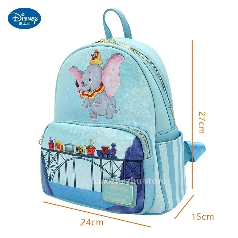 

Disney Cartoon Anime Dumbo Students Backpack Kawaii Portable Leisure Travel Schoolbag Simplicity Fashion Girls Birthday Gifts