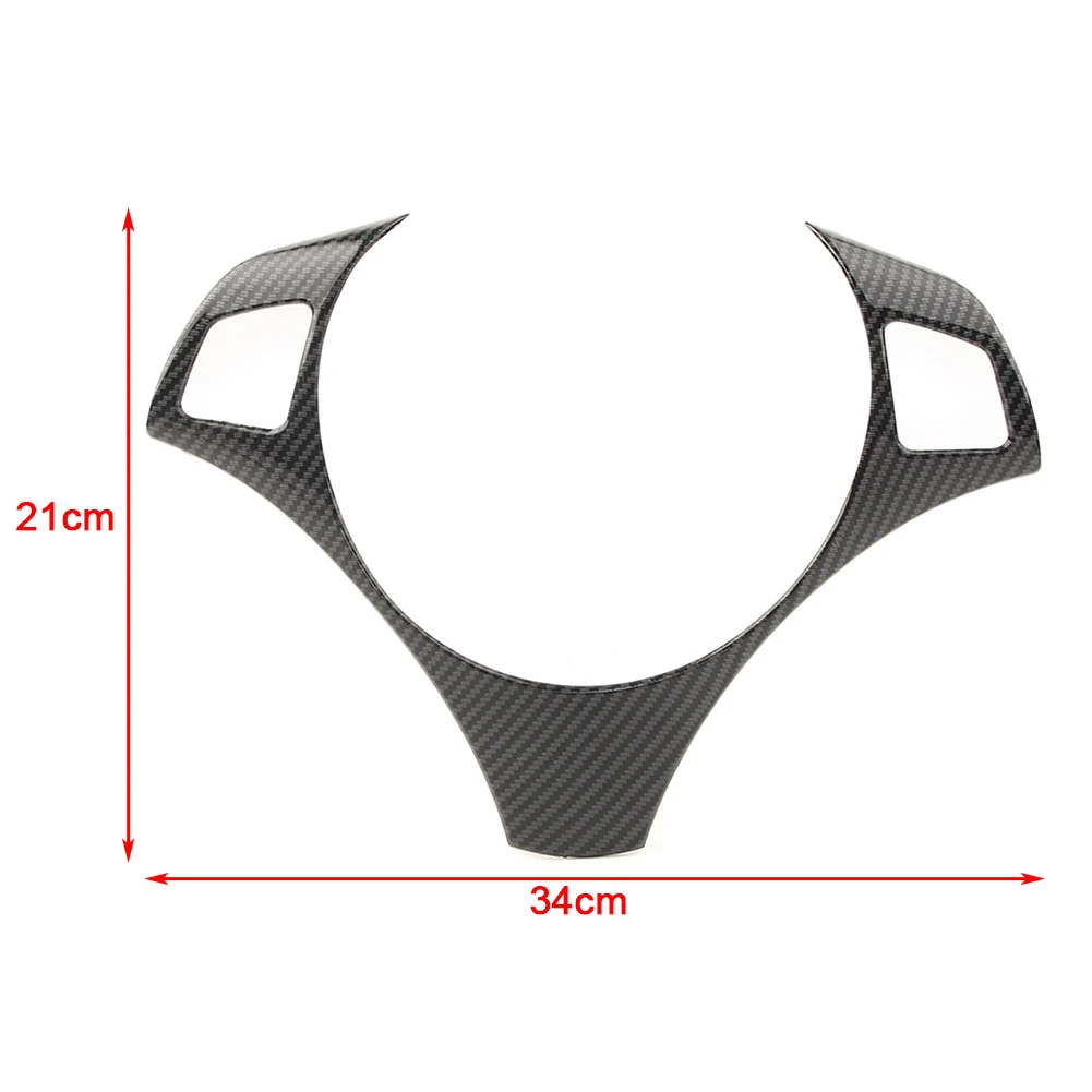 Car Steering Wheel Frame Cover ABS Decoration Trim For BMW E90 3 Series E92 E93 2005 2006 2007 2008 2009 2010 2011 2012 Carbon