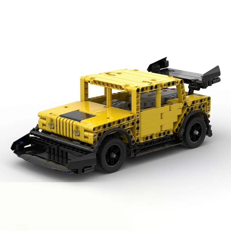 

709 шт. MOC технический RaceHumvee динамический спойлер Offroader DIY модель строительные блоки игрушки на день рождения подарок
