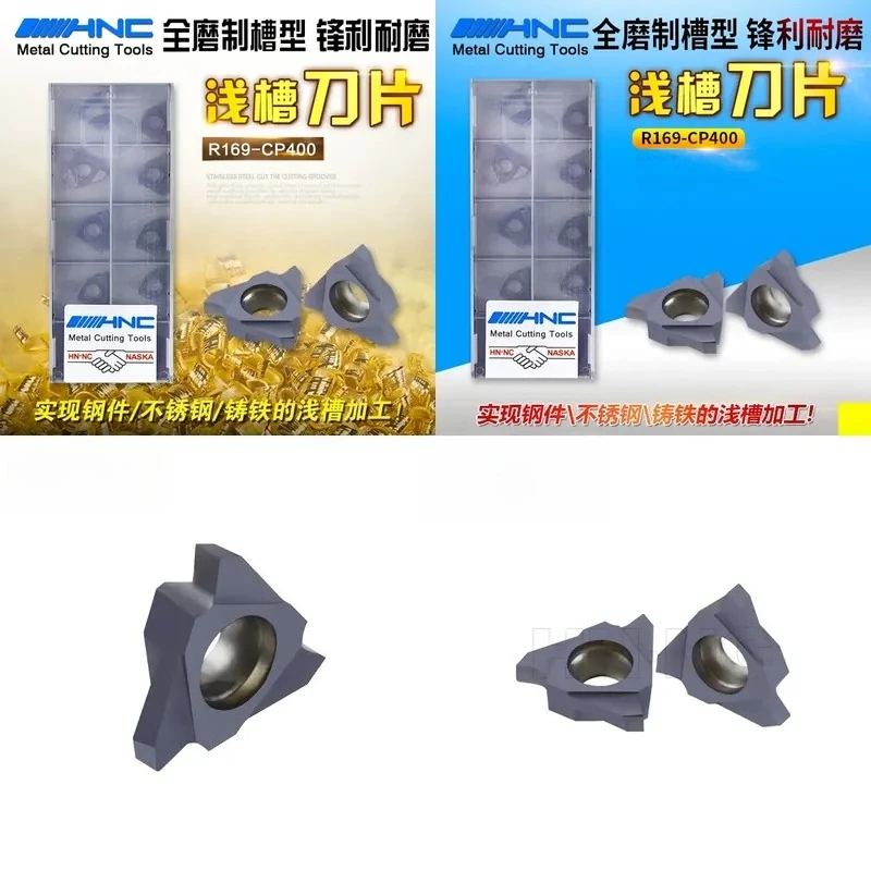 Shallow Groove Reed Groove Sealing Groove Thread Chamfered Carbide Coated CNC Milling Insert  2pcs