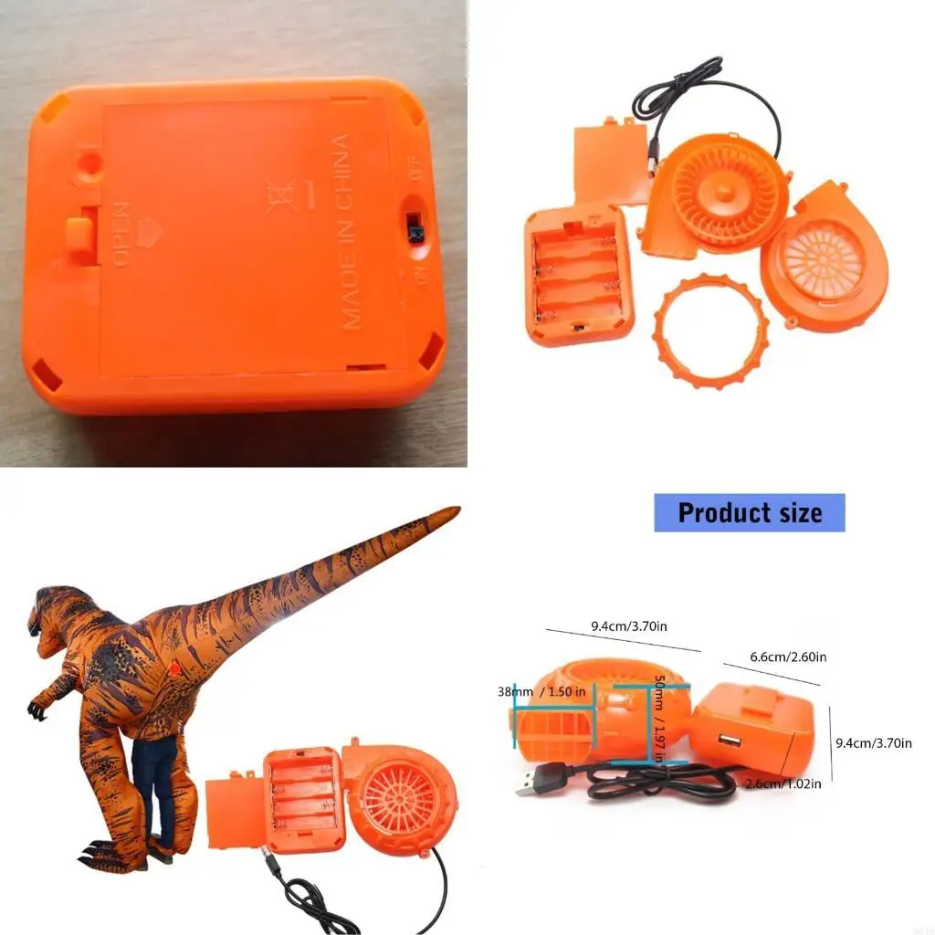 

964E Mini Fan Air Blower Mini Fan Blower Надувной мультфильм для надувного игрушечного костюма кукол для внутренних и наружных