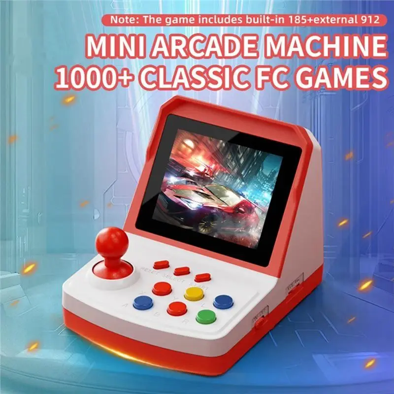 A41Z-A6PLUS Retro Mini Arcade Video Game Console 1000+ Games 3.2Inch Screen Built In Joystick Support TV Output Home Arcade - Image 3
