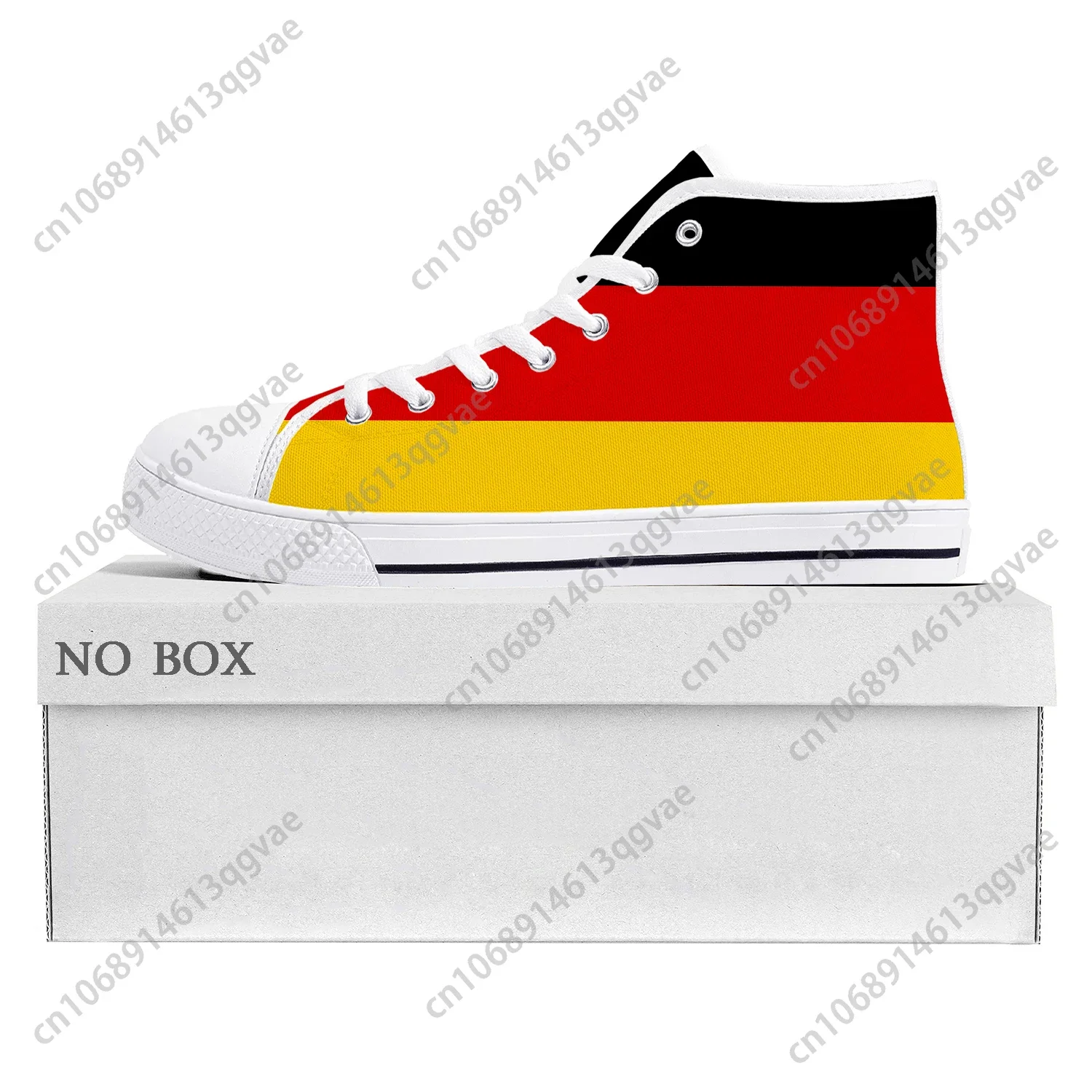 German Flag High Top High Quality Sneakers Mens Womens Teenager Canvas Sneaker Germany Casual Couple Shoes Custom Shoe