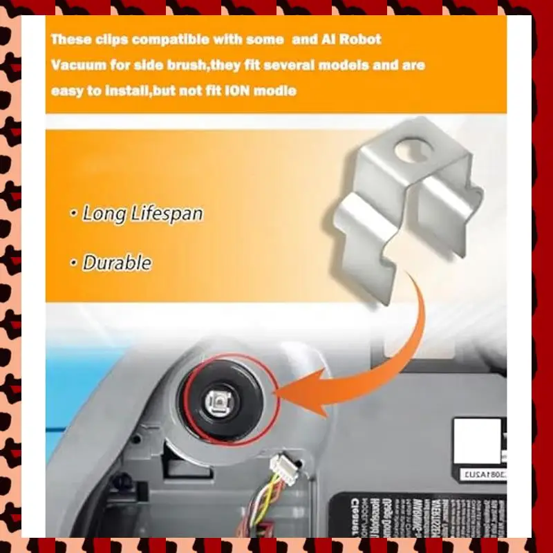 

A72P 4 шт. монтажный зажим для робота-пылесоса Shark IQ и AI AV2501S и других моделей, запасные части для боковой щетки