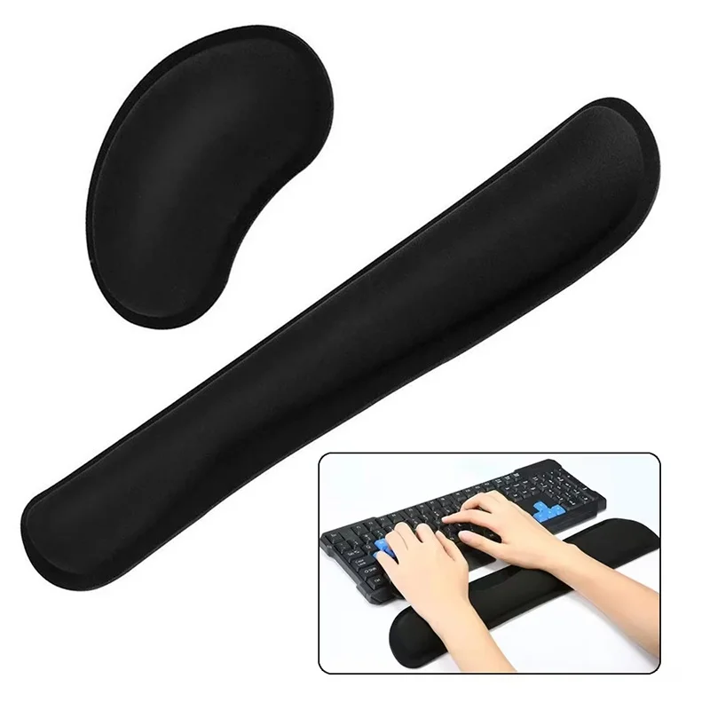 Keyboard Mouse Wrist Rest Comfortable Long Typing Support Office Computer Comfort Gear For Work Study Gaming Desk Accessories