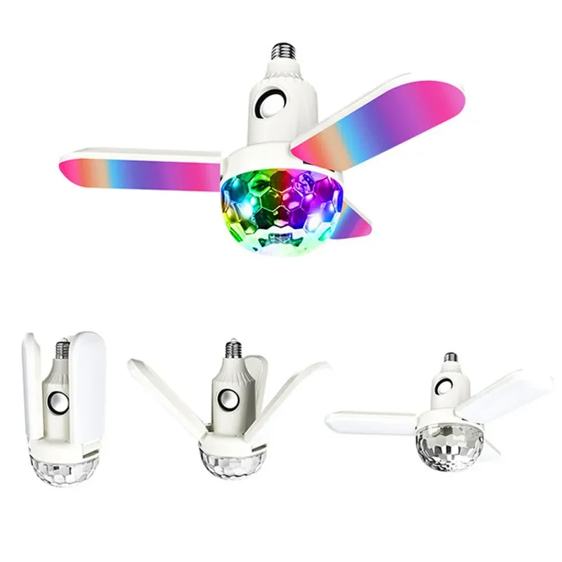 Interfaz E27, Control remoto, luces coloridas, Altavoz de música Bluetooth, teléfono móvil, Audio inalámbrico, reproducción de sonido, iluminación de bola mágica