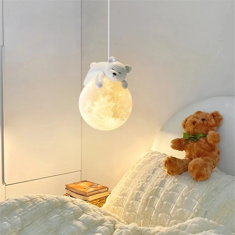 Bedside pendant light LED children\'s room bedroom hallway balcony pendant light restaurant master bedroom small pendant light