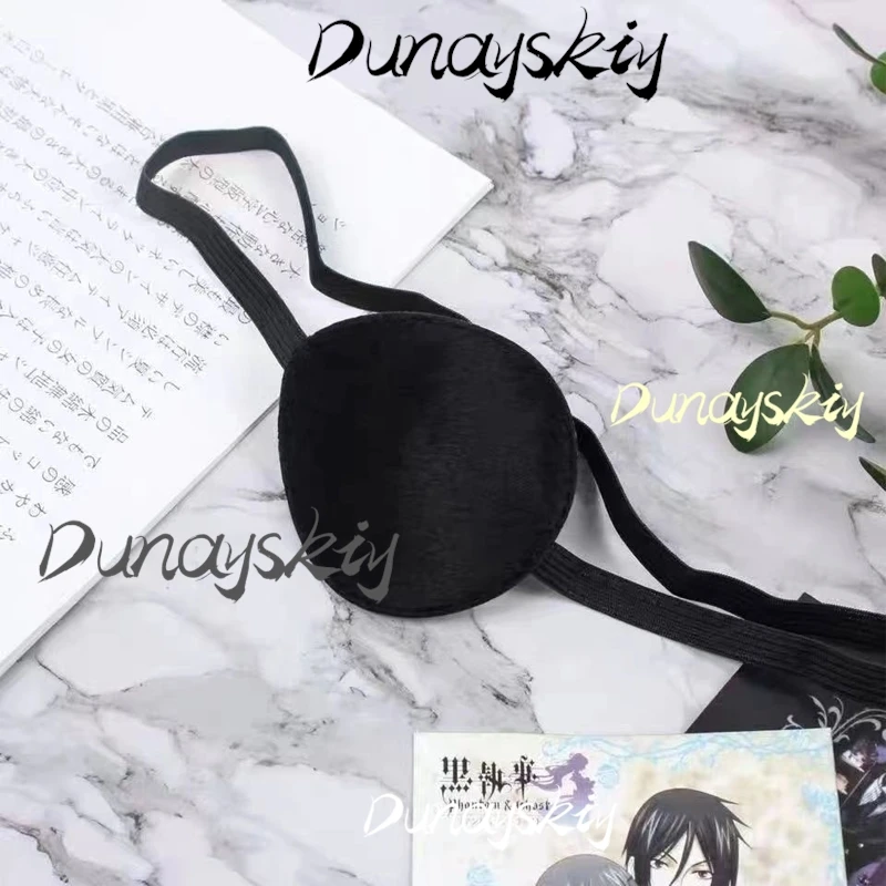 บัตเลอร์สีดํา Ciel Phantomhive คอสเพลย์ชุดวิกผมอะนิเมะปาร์ตี้ฮาโลวีน Devil ชุดวิกผม Eye Mask ชุดที่กําหนดเองชุด