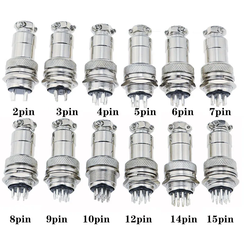 GX20 Cable connector GX20-2/3/4/5/6/7/8/10/12/14 pin aviation plug socket wire connection terminal fixed and butt mobile