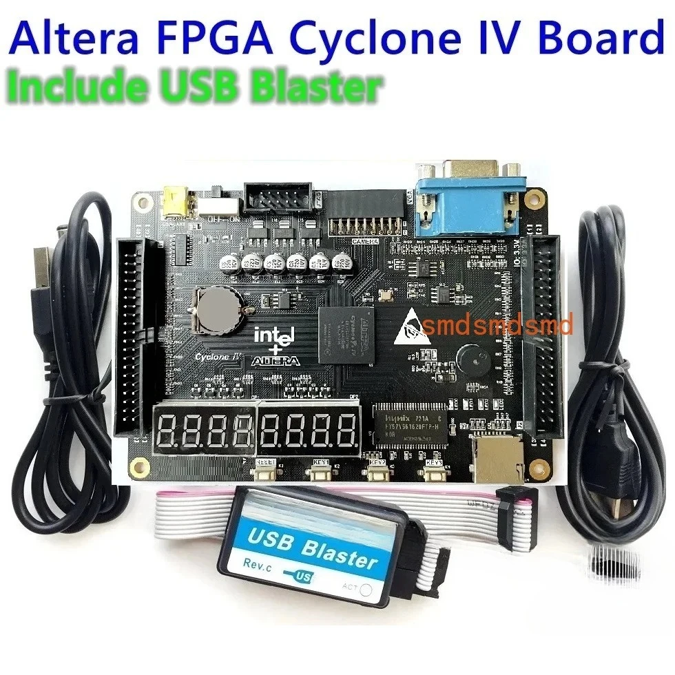 Cyclone IV EP4CE6 FPGA Development Kit Altera EP4CE NIOSII FPGA PCB Board and USB Blaster downloader