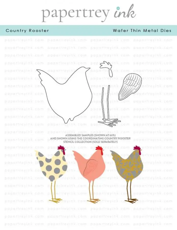 

Country Rooster Metal Cutting Dies Stamps for DIY Making Card Scrapbook Embossed Paper Album Craft Supplies Template Decoration