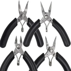 Pliers Diagonal Pliers Round Bent Needle Nose Pliers For DIY  Jewelry Making Curved Mouth Cutting Cable Nippers Hand Tools