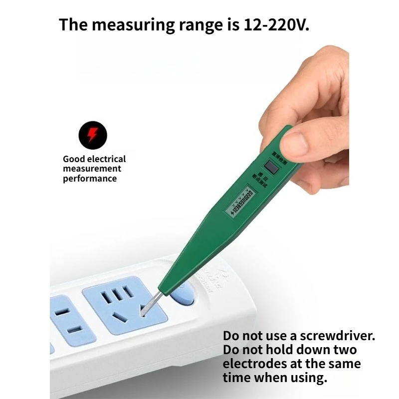 Induction Electroprobe Digital Display Household Open Circuit Short Circuit Detection Electrician High Precision Electroscope