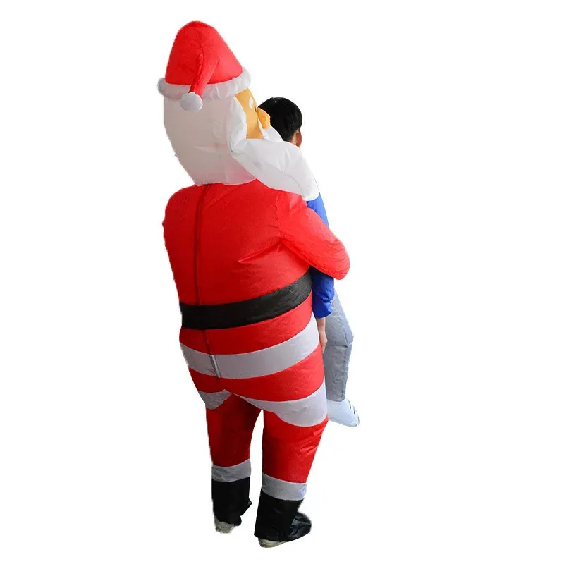 Halloween Inflated Garment Christmas Fun Claus Ghost Holding People Inflatable Clothing Office Hug Of Santa Prank Props yj/1