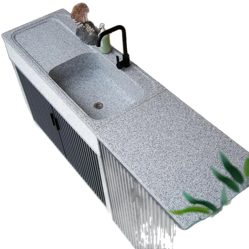 Outdoor Courtyard BBQ Marble Laundry Pool Natural Granite Integrated Console