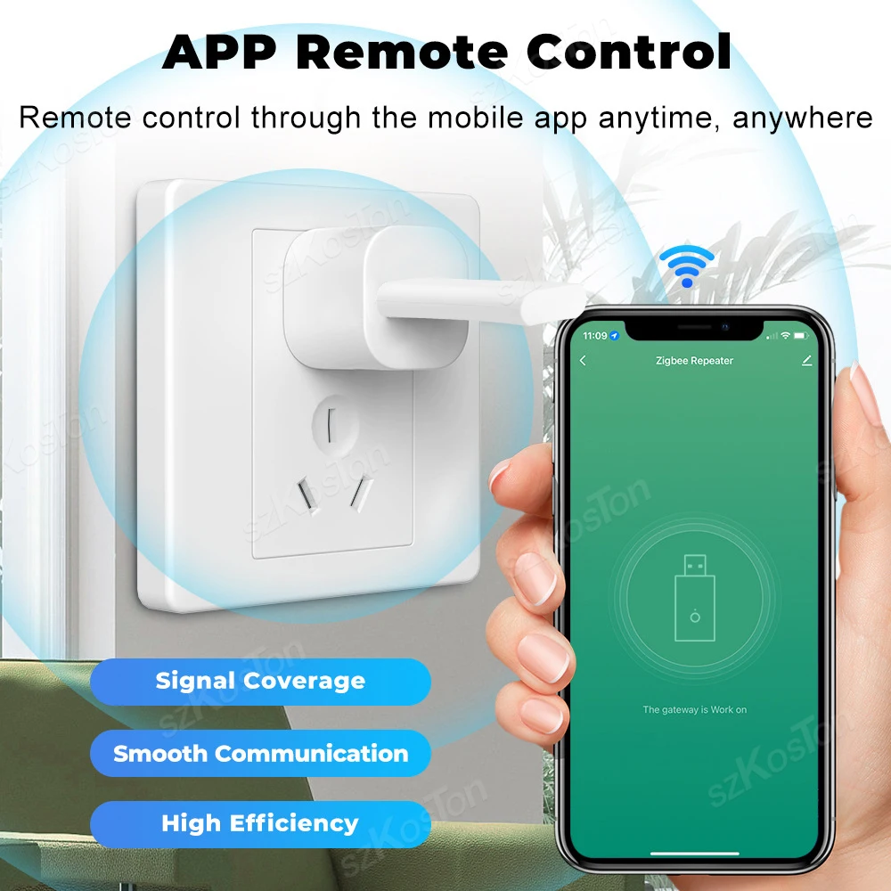 Repetidor de señal USB Tuya ZigBee3.0, extensor amplificador de señal para Smart Life ZigBee Gateway, señal mejorada, automatización del hogar