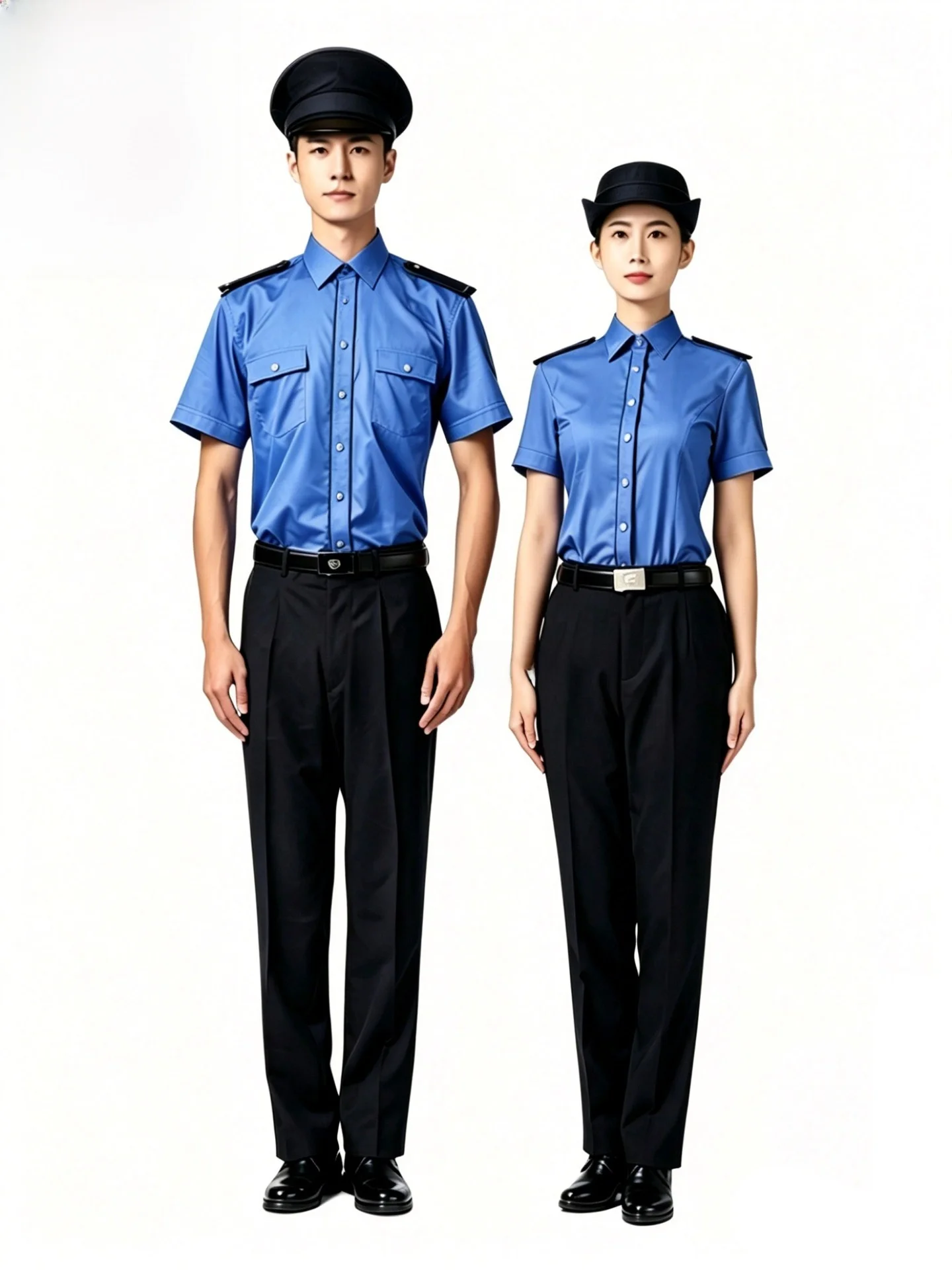 new-style-summer-short-sleeve-uniform-shirt-spring-autumn-long-sleeve-work-uniform-integrated-duty-top-cotton-blend-fabric