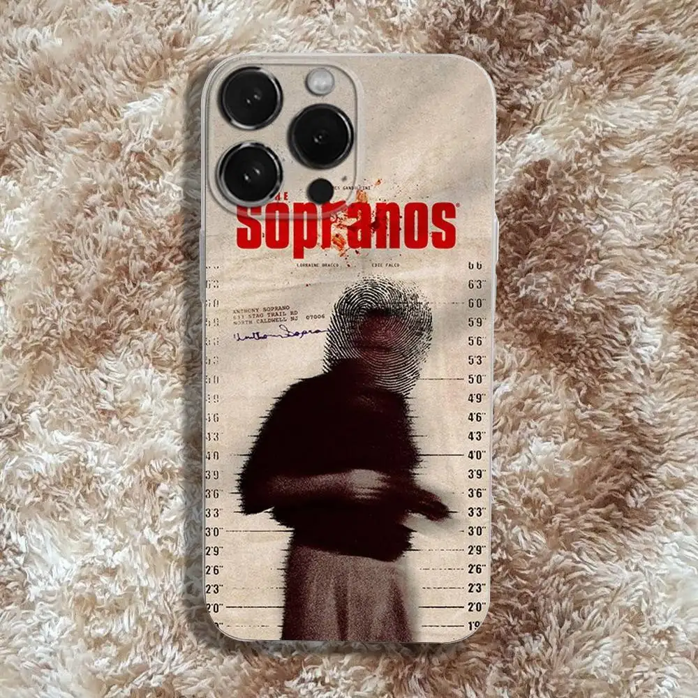 S-ソプラノズ フィルム iPhone 16,15,14,13,12,11 Pro,Max,Plus,X,XS,XR,SE4,E Mini用 透明 ソフトケース