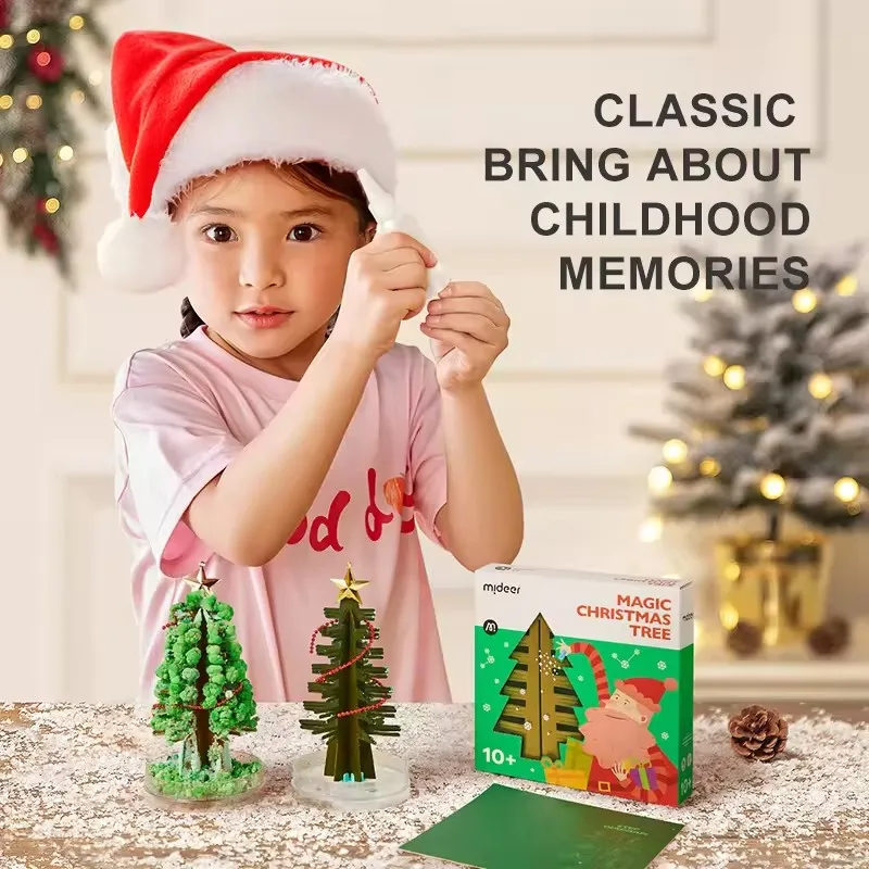 Mideer Magic Watering Christmas Tree Plant DIY Craft Kit Creative Toy Scientific Experiment Classic Educational Toy For Kid 10Y+