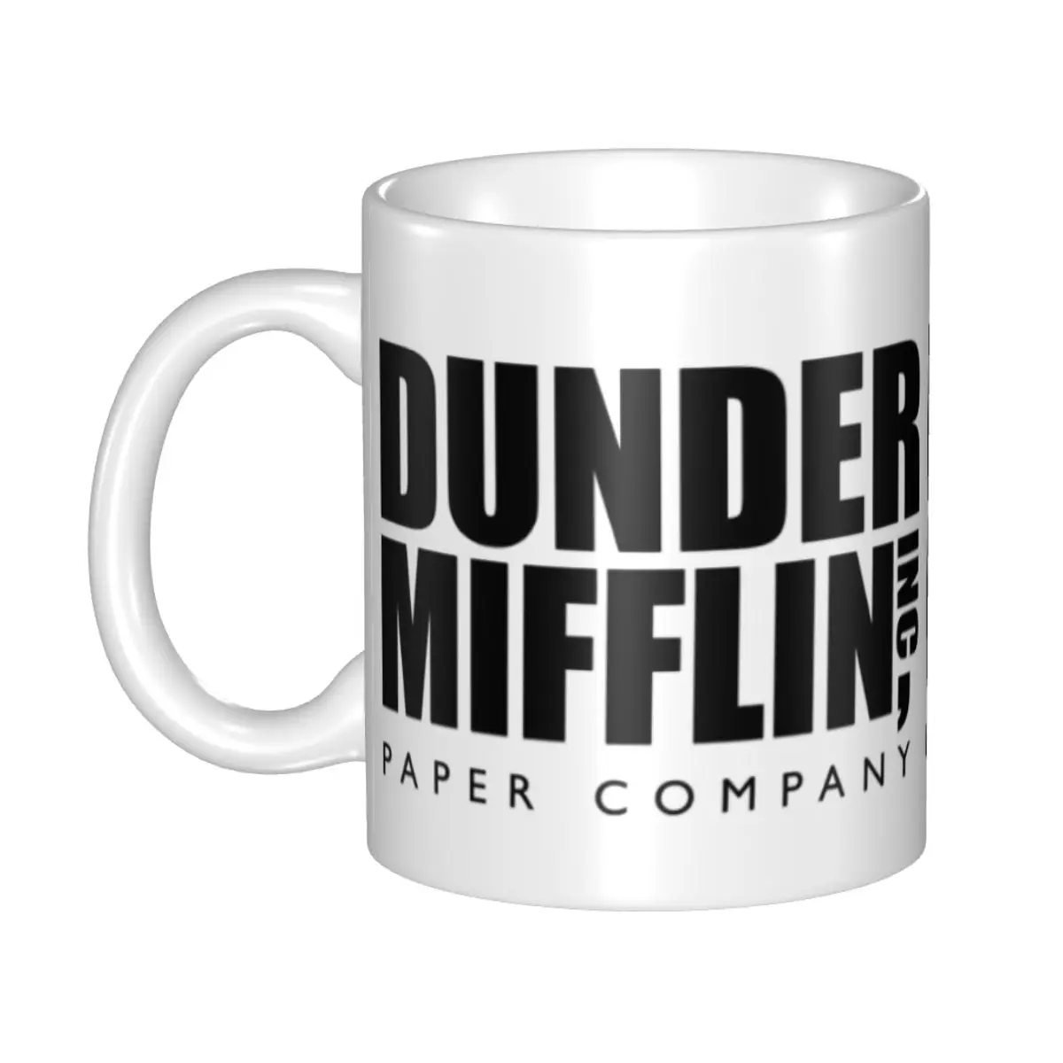 Tazas de Café de la Compañía de Papel Dunder Mifflin, Taza de Cerámica Personalizada con Diseño de Programa de Televisión, Regalo Creativo