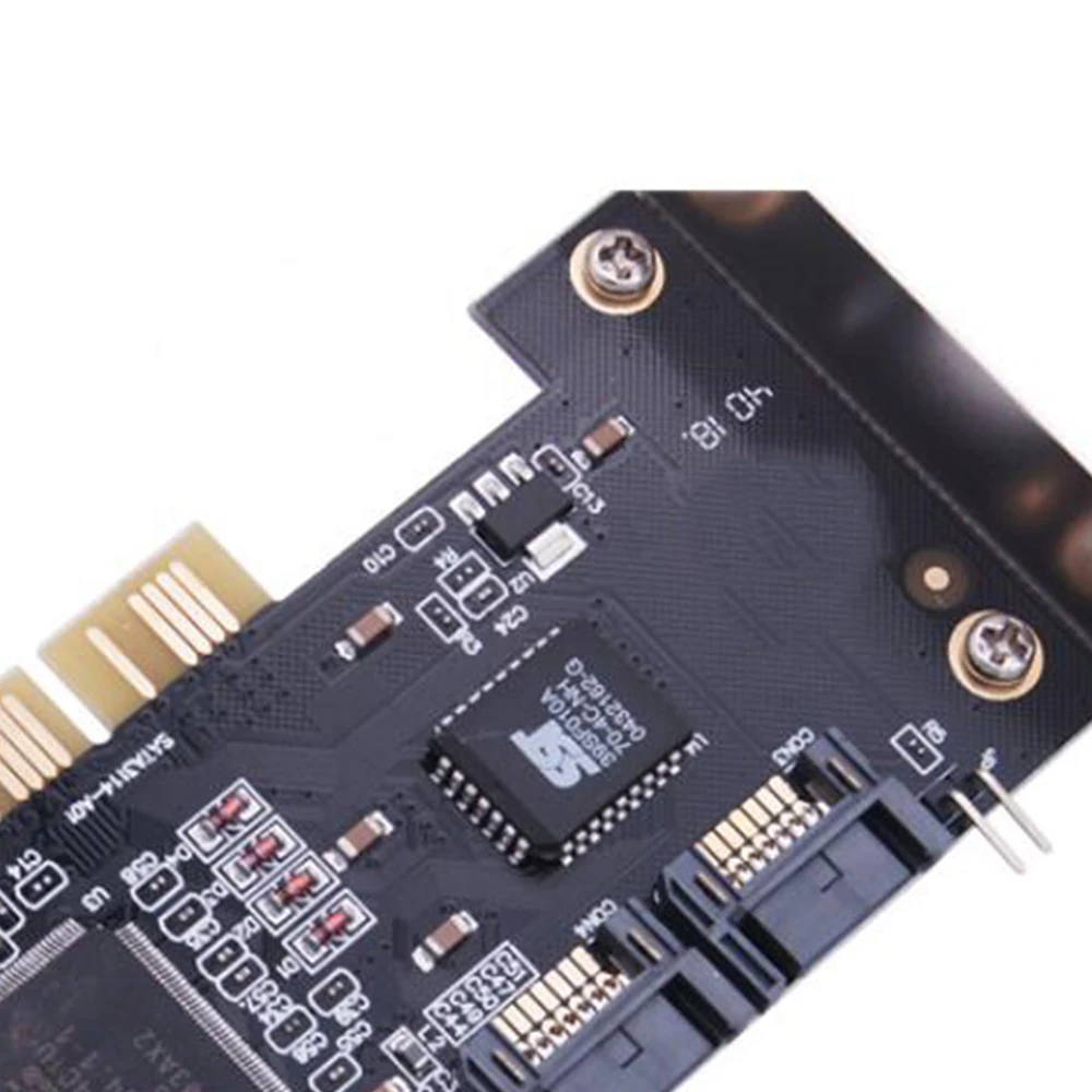 4 พอร์ต PCI SATA Raid Controller การ์ดขยายภายในพร้อมสาย Sata สองเส้นสําหรับเดสก์ท็อปพีซีรองรับฮาร์ดไดรฟ์ SATA XY