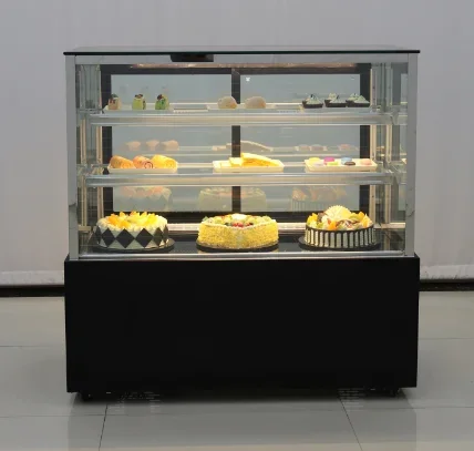 

-Подарочная витрина Витрина для тортов Трехуровневая холодильная витрина для хранения тортов с морозильной камерой Холодильник