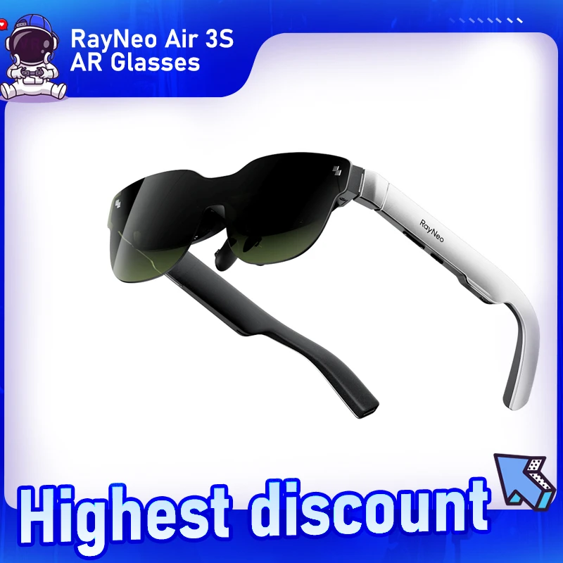 RayNeo Air 3S AR Glasses Micro OLED Screen Display 3D HD Private Cinema Pocket TV for Mobile Phone Computer Game Machine