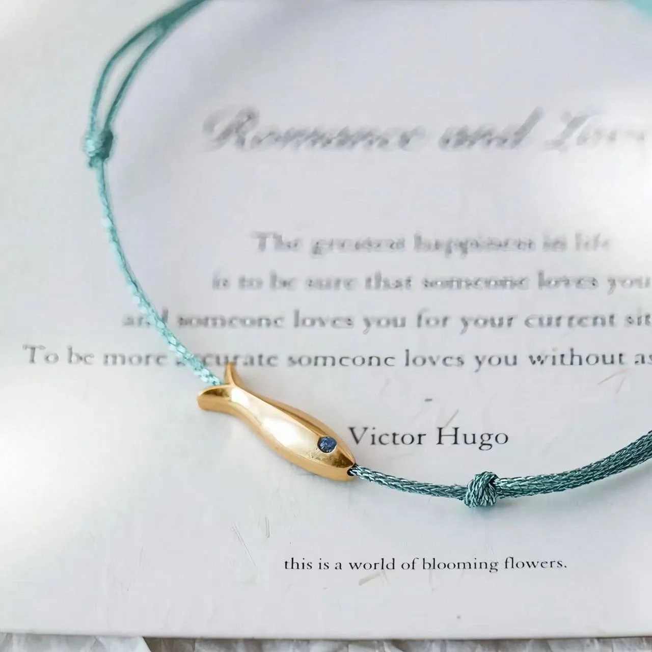Silver Gold Color String Bracelet Elegant Simple Fish Cute Red Blue Green For Woman Girl Fashion Jewelry Gift Dropship Wholesale