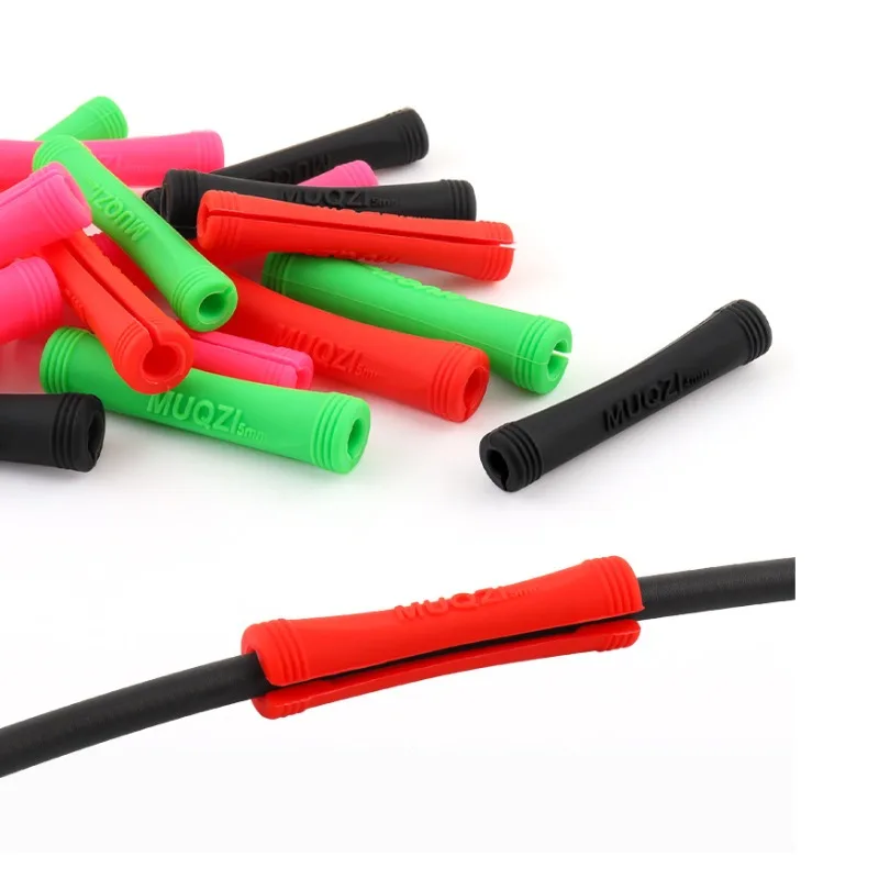 4pc Bicycle Variable Speed Brake Cable Tube Protective Cover Opening Rubber Sleeve Paint Frame Anti-Friction Bicycle Accessories