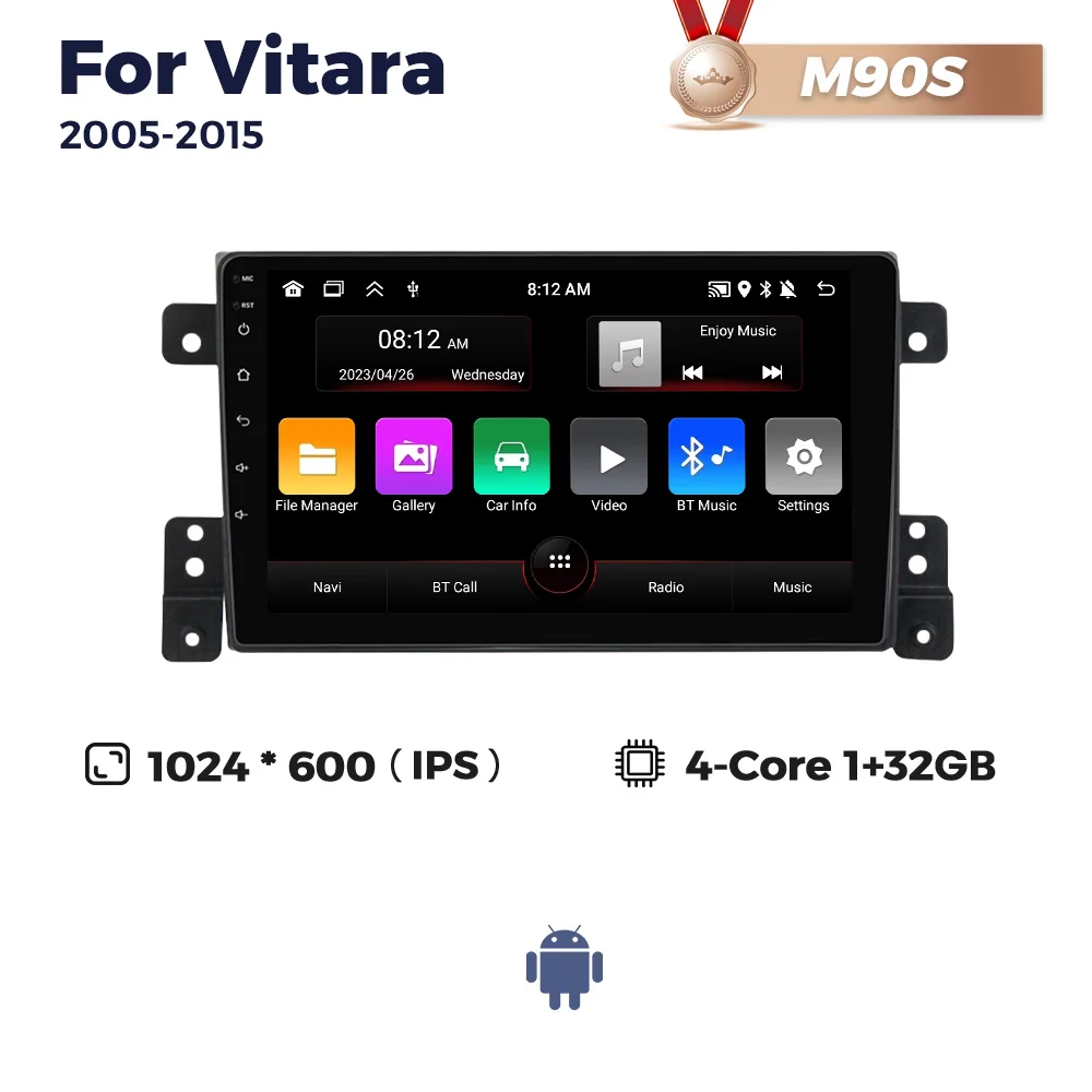 1280X720 7862 for SUZUKI GRAND VITARA 2007-2013 Car Radio