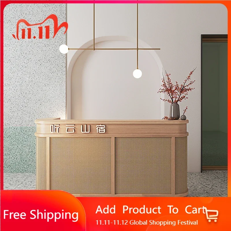 

European Luxury Office Reception Desk Modern Advisory Bar Counter Shop Reception Desk Minimalist Mostrador Postmodern Furniture