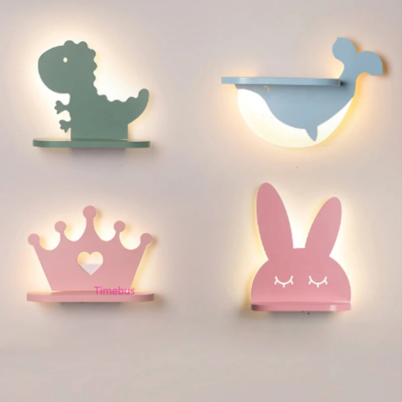 

Kindergarten Bedroom deco Wall Light Indoor Cartoon crocodile Lamp For Children Room Creative Home Bedside shelf LED Wall sconce