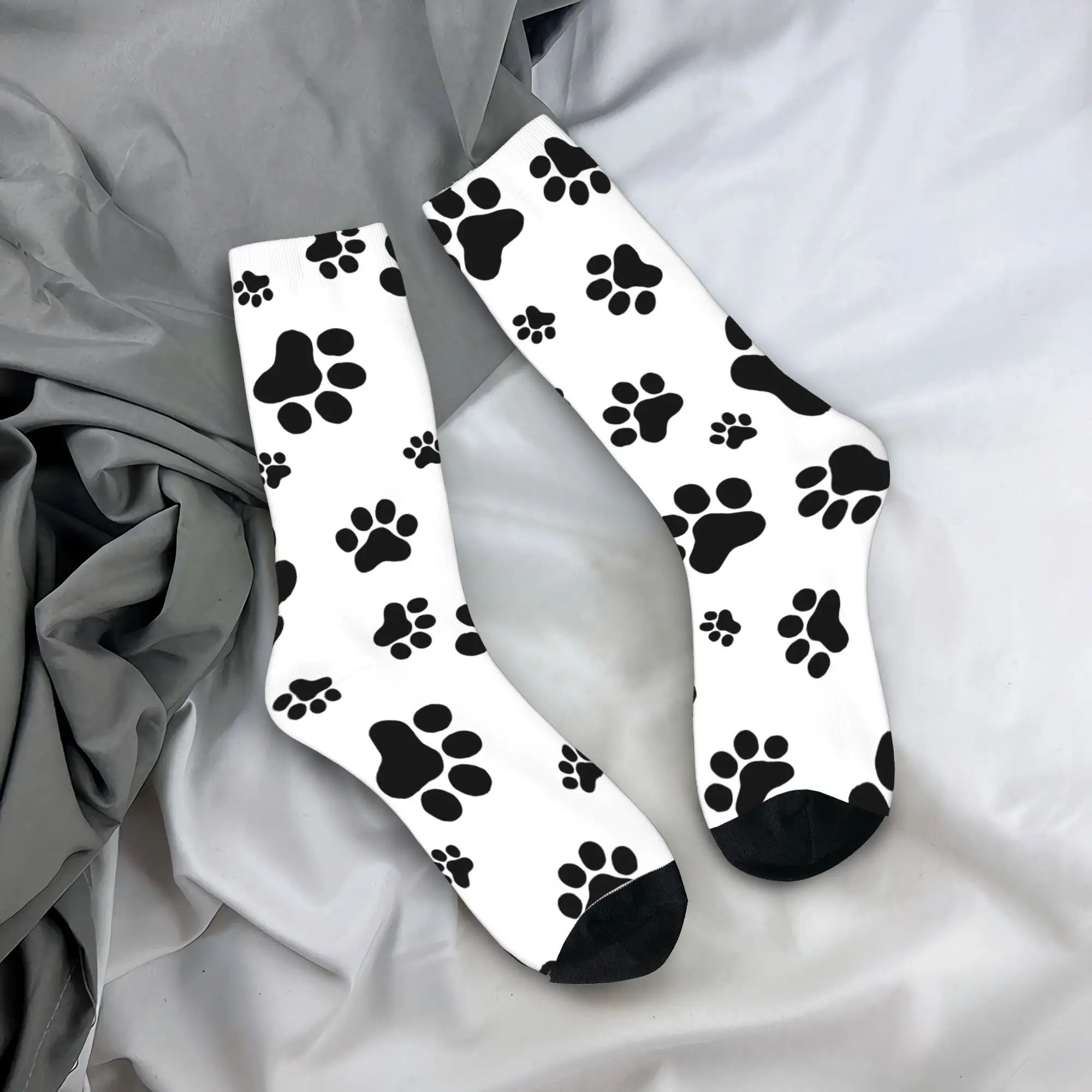 

Winter Warm Colorful Women Men Cute Animal Paw Pattern Socks Sweat Absorbing Sports Socks