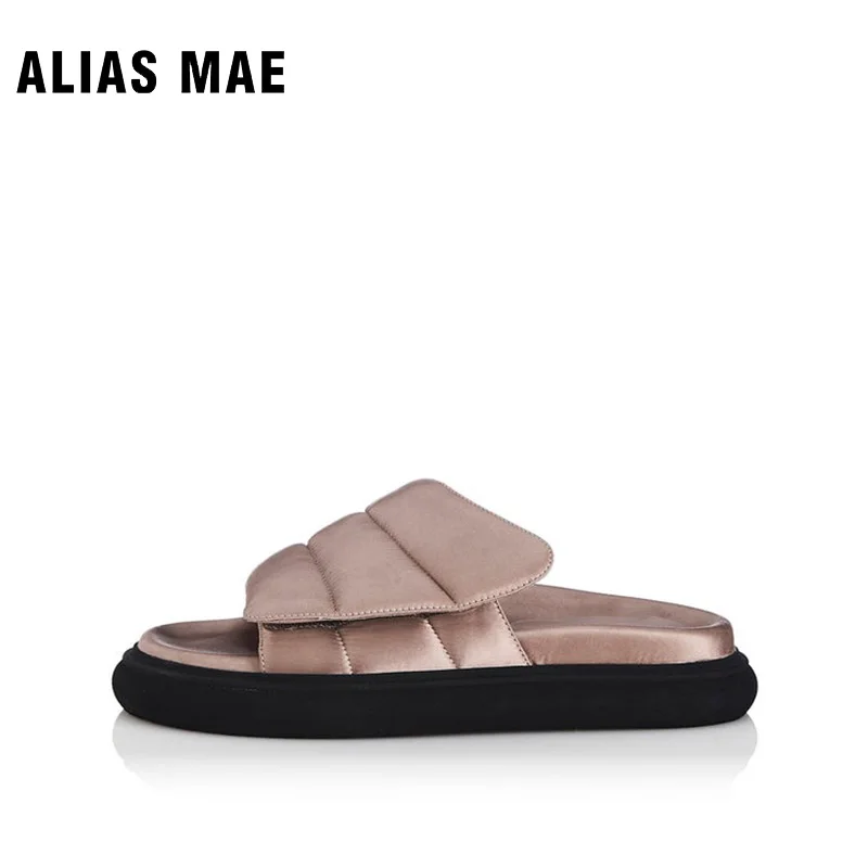 ALIAS MAE CLOVE Flat Bottom Lazy Casual Comfort Slippers Summer Women's Classic Beach Cool Leather Senior Designer