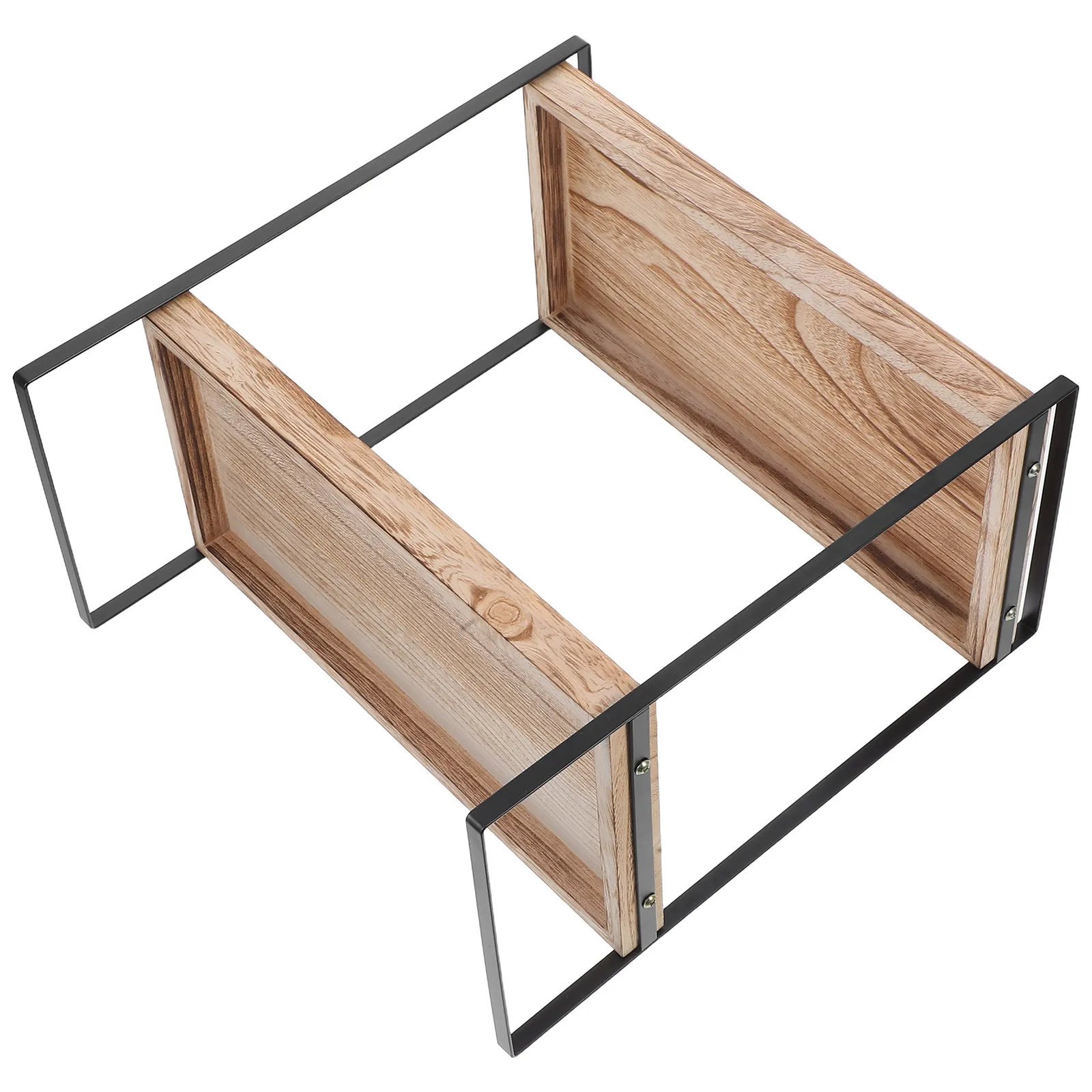 

Wooden Bathroom Shelf Stand 2-Layer Rack Toiletries Organizer Large Capacity Countertop Storage Spice Rack Desktop