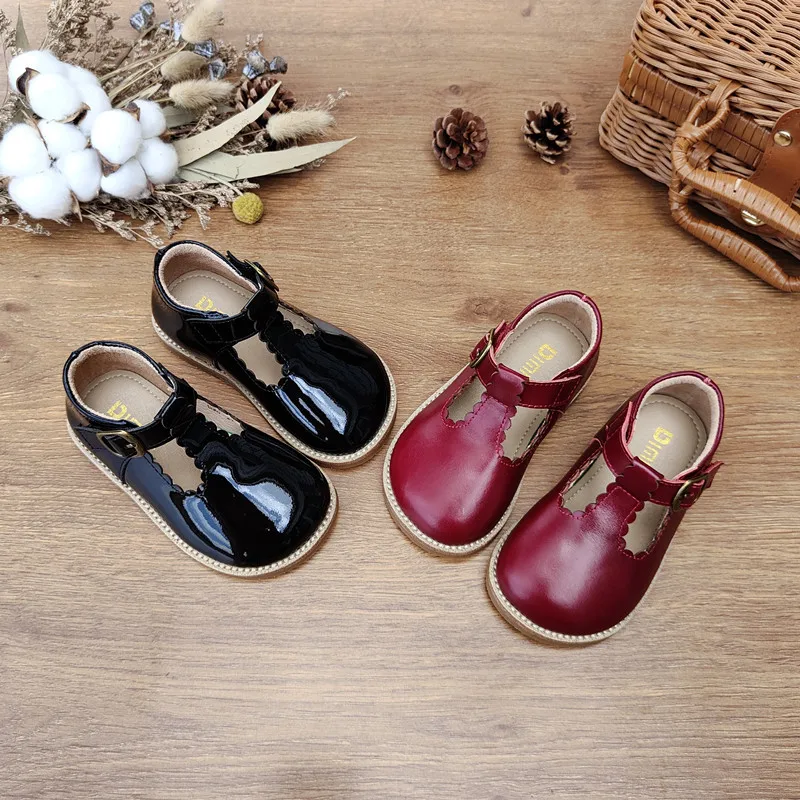 Girls Single Shoes 2024 Spring And Summer Fashion Breathable Leather Children\'s Casual Shoes Korean Version Of Children\'s Shoes