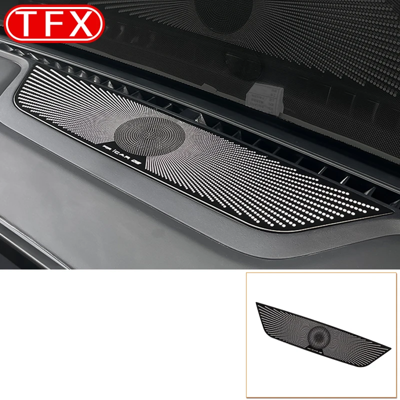 Untuk Chery ICAR 03T Aksesori Mobil, instrumen penata penutup Panel klakson bingkai dekoratif penutup Speaker baja tahan karat