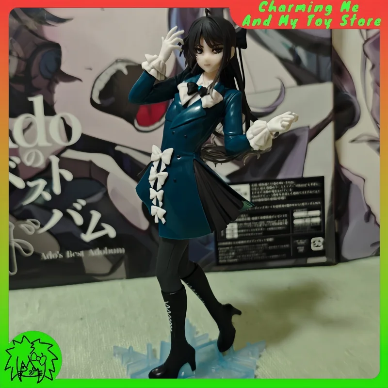 في المخزون حقيقية Ado × Round1 Ado النسخة الشتوية 18 سنتيمتر أنيمي الشكل سطح المكتب تمثال حلية جمع نموذج هدايا عيد الميلاد #1