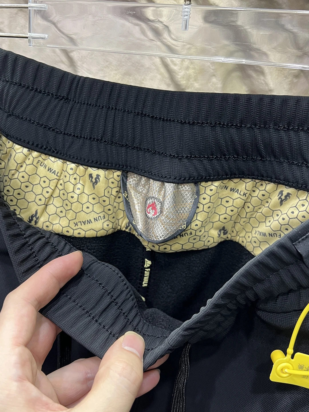 الحرارية Fce Cosite Thiened مستقيم الساق سراويل تقليدية الرجال الخريف الشتاء لون نقي النايلون دنة الثلجي التضاريس بنطلون